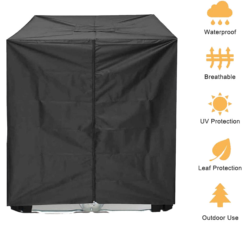 1000L IBC Tank Cover Outdoor Water Barrel Cover IBC Water Tank Sunscreen Cover (with Zipper+Flap)