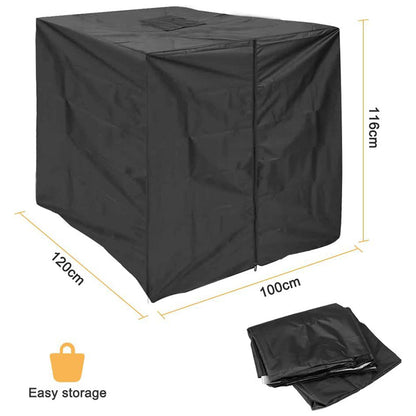 1000L IBC Tank Cover Outdoor Water Barrel Cover IBC Water Tank Sunscreen Cover (with Zipper+Flap)