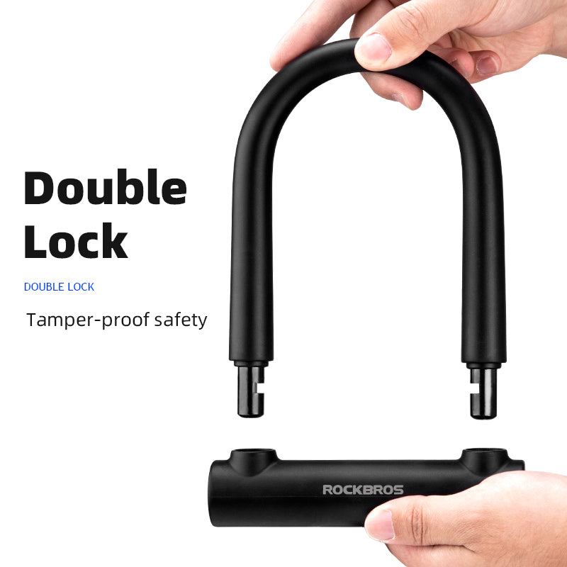 ROCKBROS RKS610 Anti-Theft Bike Lock High Security Bicycle U-Shape Lock Electric Bike Motorcycle Lock