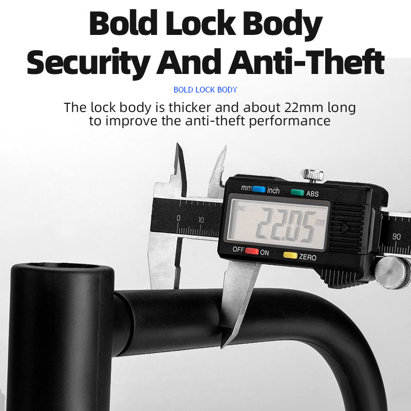 ROCKBROS RKS610 Anti-Theft Bike Lock High Security Bicycle U-Shape Lock Electric Bike Motorcycle Lock