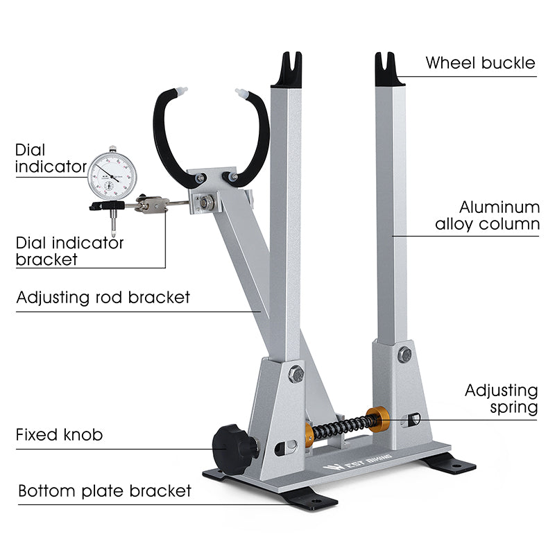 WEST BIKING YP0719282 Bike Wheel Truing Stand with Dial Indicator Gauge MTB Road BMX Bicycle Rims Correction Wheel Maintenance Repair Tool UniqueBud India