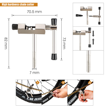 WEST BIKING YP0719240 Bicycle Repair Tool Kit Flywheel Remover Chain Breaker Crank Extractor Spoke Wrench MTB Road Bike Maintenance Set