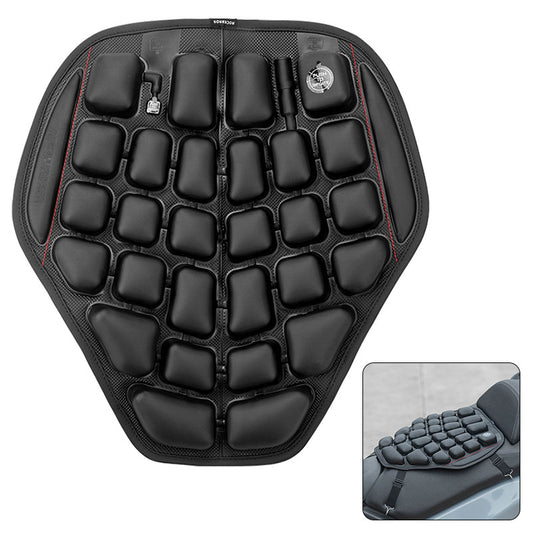 ROCKBROS Inflatable Seat Cushion Air Fillable Cooling Down Air Seat Pad Pressure Relief Ride Touring Saddle Cover for Motorcycle Scooter