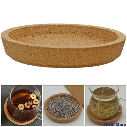 Cork Coaster Placemat Heat Resistant Round Drink Cup Pad Tray Non-slip Table Decor