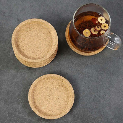 Cork Coaster Placemat Heat Resistant Round Drink Cup Pad Tray Non-slip Table Decor