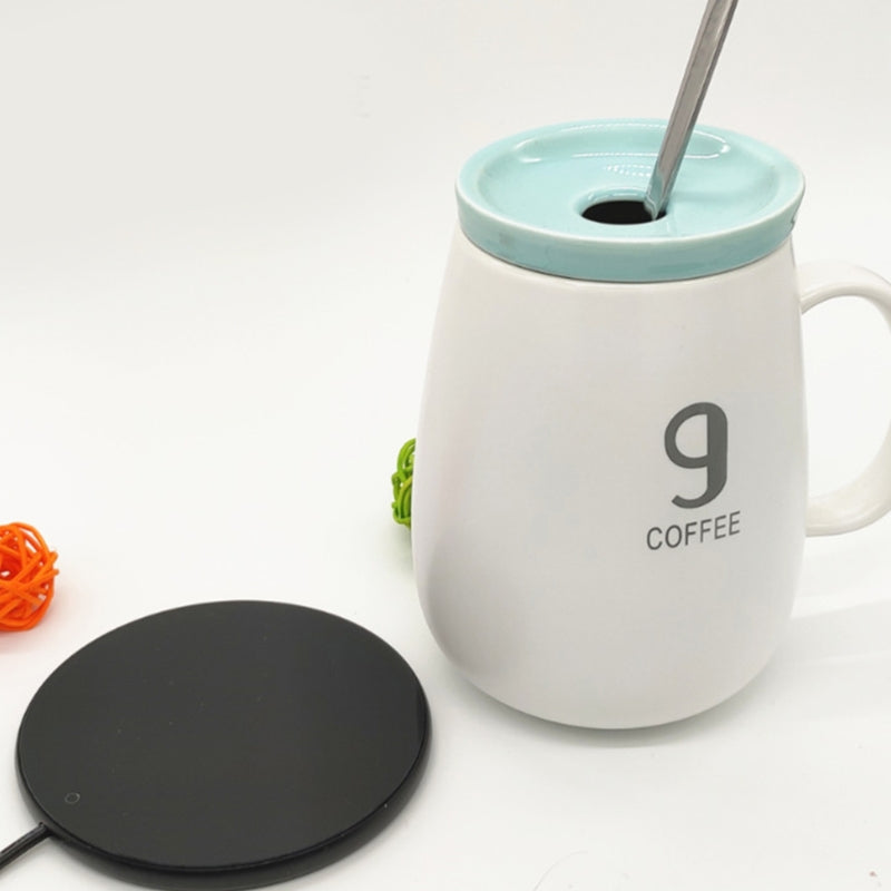 A308 USB Cup Mug Warmer with Indicator Light and Switch Cup Coaster Warmer Beverage Heater for Home Office