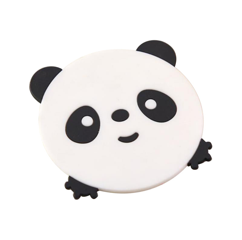 D06 Cute Cartoon Animal Shape Dining Table Silicone Coaster Coffee Tea Cup Mat Heat-resistant Pad Kitchen Decor