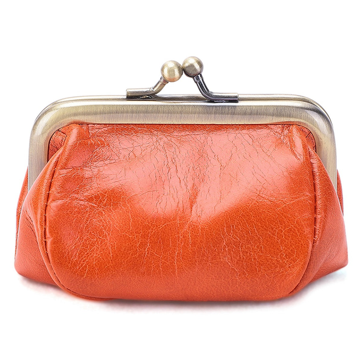 K095 Retro Handmade Coin Purse Clutch Money Bag Top Layer Cowhide Women Girl Wallet