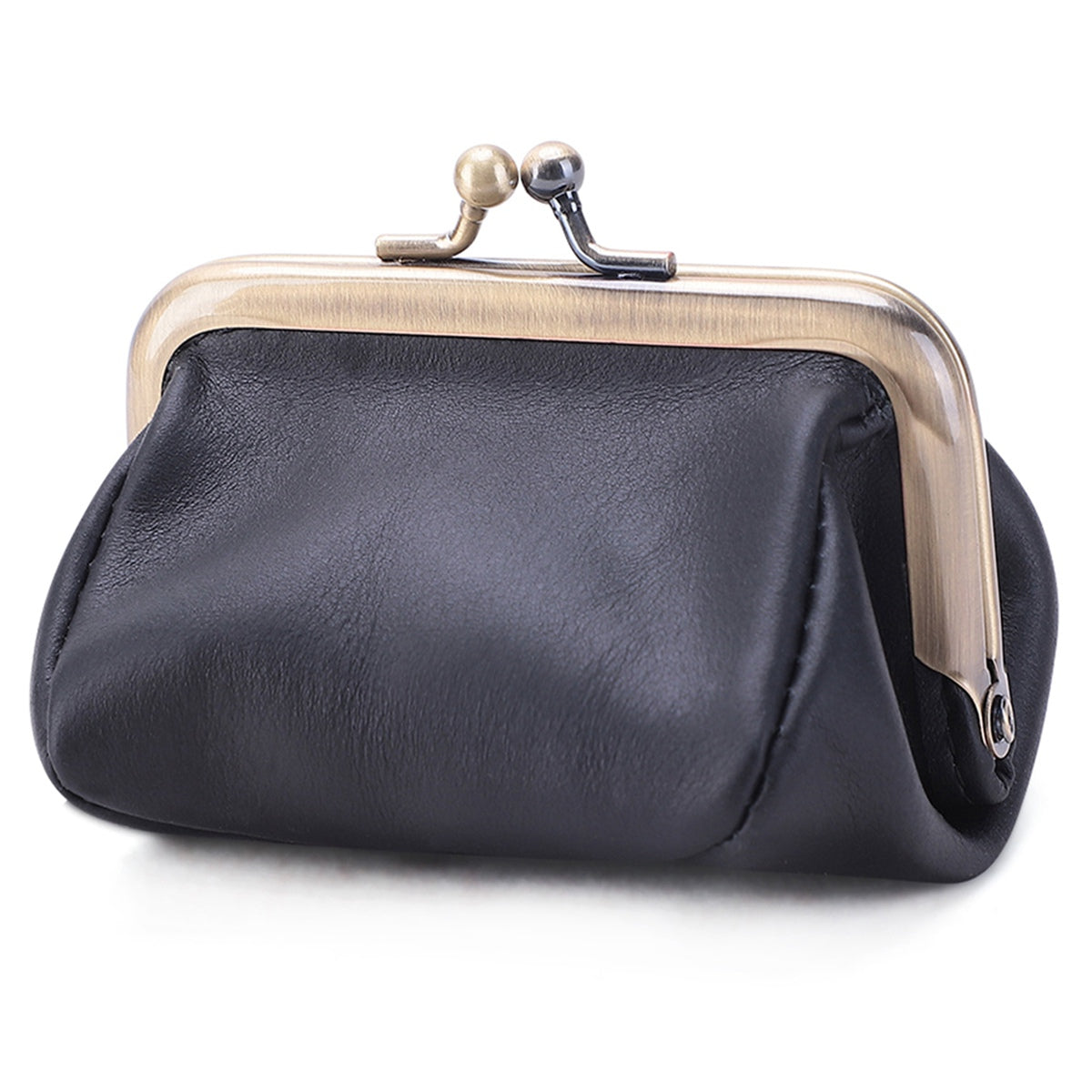 K095 Retro Handmade Coin Purse Clutch Money Bag Top Layer Cowhide Women Girl Wallet