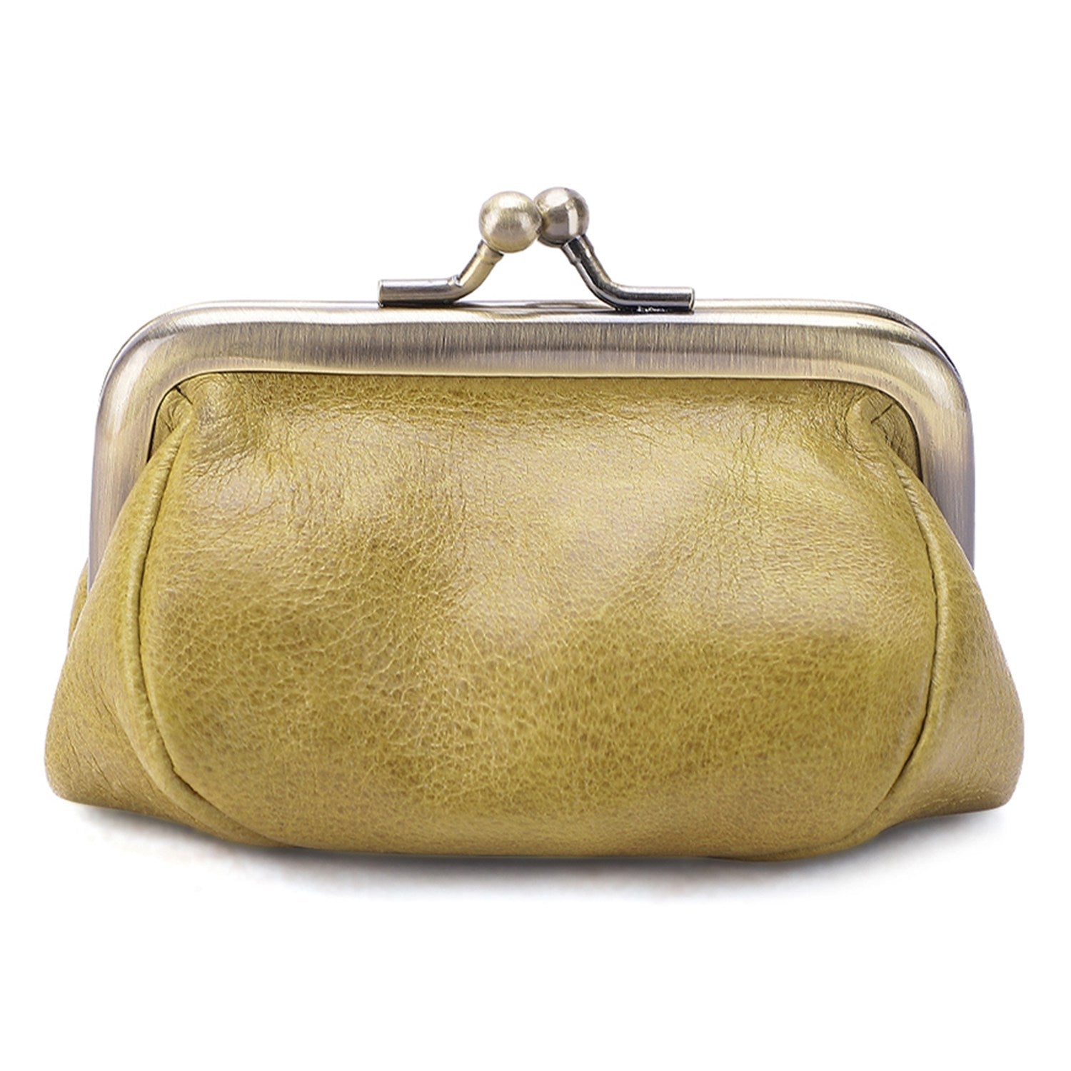 K095 Retro Handmade Coin Purse Clutch Money Bag Top Layer Cowhide Women Girl Wallet