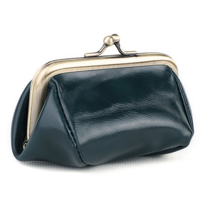 K095 Retro Handmade Coin Purse Clutch Money Bag Top Layer Cowhide Women Girl Wallet