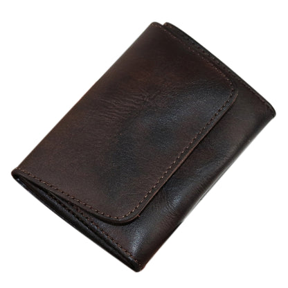 SG133 Genuine Leather Card Holder Pouch Compact Coin Storage Bag Wallet Cash Carrying Bag