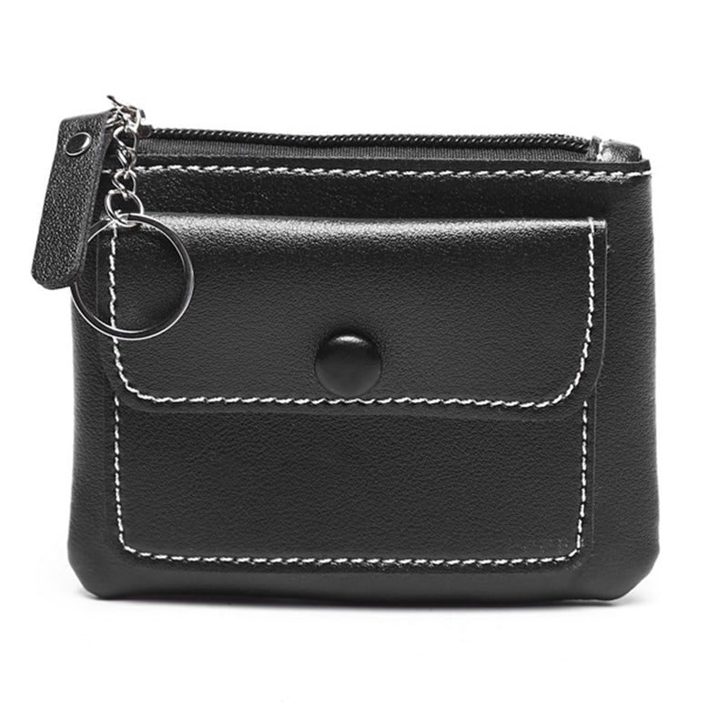 56 Women&#39;s Wallet PU Leather Coin Purse Zipper Compact Size Pouch Change Card Key Storage Bag