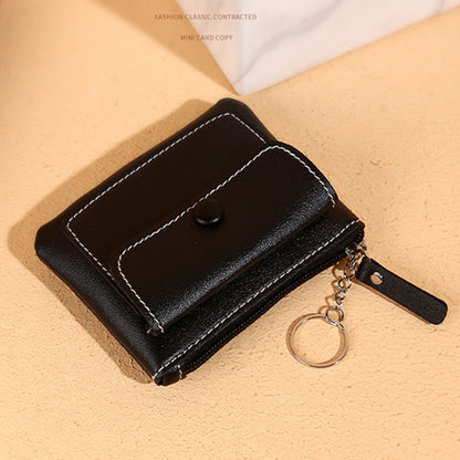 56 Women&#39;s Wallet PU Leather Coin Purse Zipper Compact Size Pouch Change Card Key Storage Bag