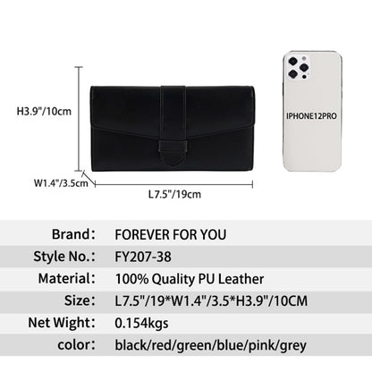 FFY FY207-38 Stylish Women PU Leather Tri-fold Wallet Multi Card Slots Clutch Bag Purse