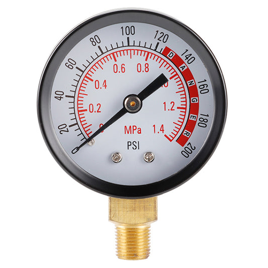 TS-Y50-1.4mpa Dial Dual Scale Water Oil Water Pressure Gauge Stainless Steel Gas Pressure Gauge with Dual Scale