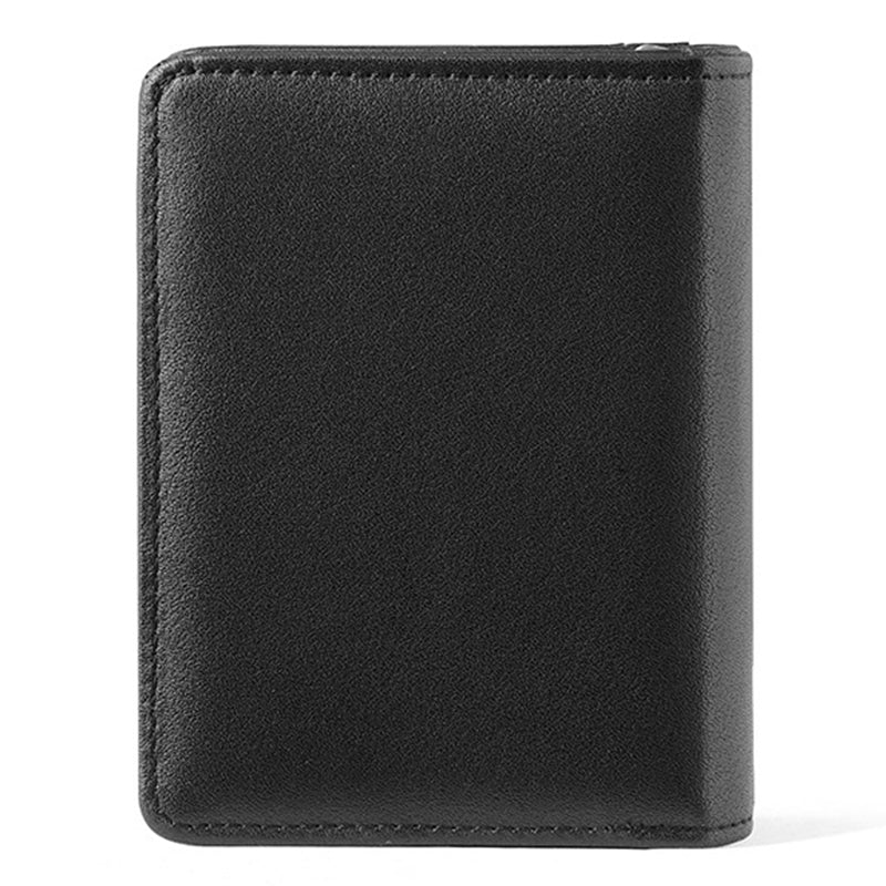 SUNICETY Business Style Wallet for Men, Anti-Scratch PU Leather RFID Blocking Cash Money Storage Pouch Card Carrying Bag with Multiple Card Slots