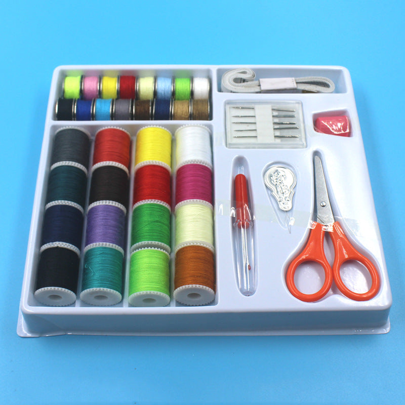 Sewing Needle Thread Kit 16-Color Threads Hand Sewing Supplies Set for Adults Beginners Sew Repair Kit