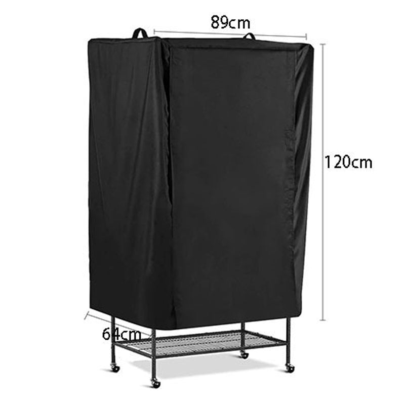 KG0210 89x64x120CM Black Bird Cage Protection Cover Universal Large Bird Cage Cover with Storage Bag