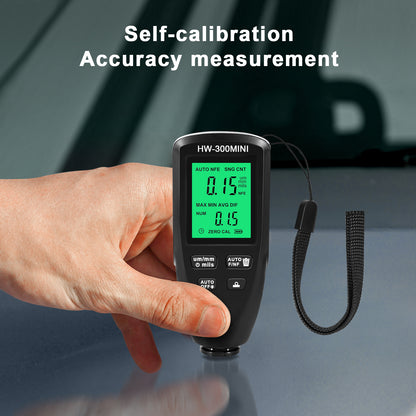 HW300-MINI Coating Thickness Gauge for FE / NFE Coating Thickness Meter Digital Display Measure Device