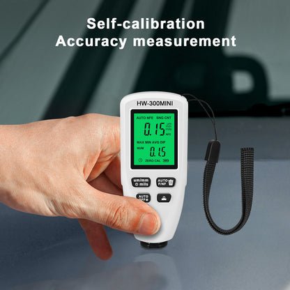 HW300-MINI Coating Thickness Gauge for FE / NFE Coating Thickness Meter Digital Display Measure Device