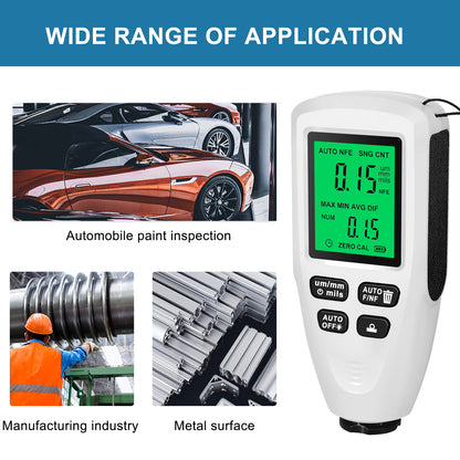 HW300-MINI Coating Thickness Gauge for FE / NFE Coating Thickness Meter Digital Display Measure Device