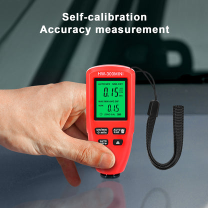 HW300-MINI Coating Thickness Gauge for FE / NFE Coating Thickness Meter Digital Display Measure Device