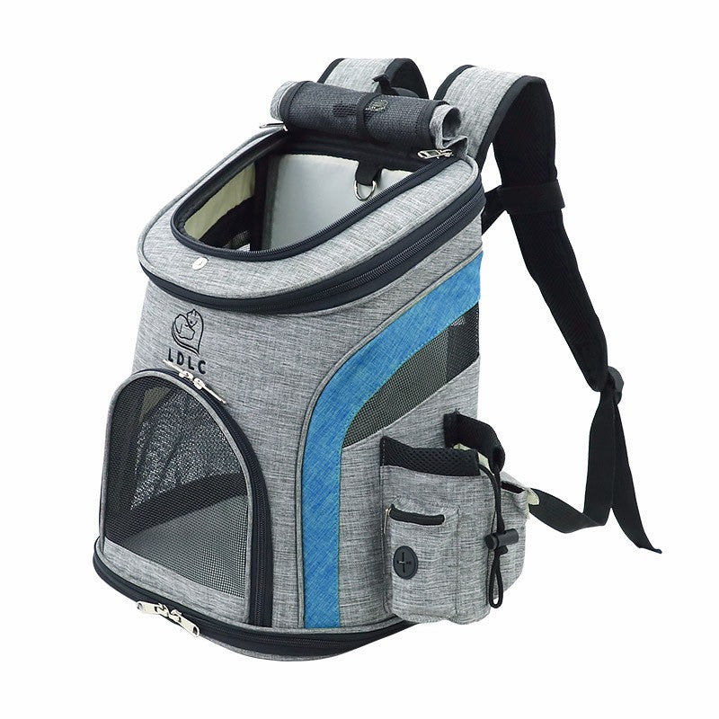 QS-003-M Pet Dog Backpack Breathable Mesh Shoulder Bag Travel Cat Carrier