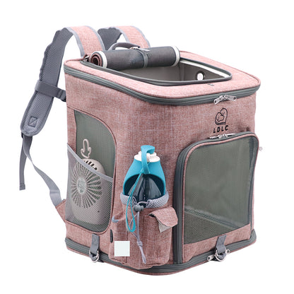 QS-002-L Pet Carrier Dog Cat Carrier Backpack Puppy Carrier Large Travel Shoulders Bag Backpack