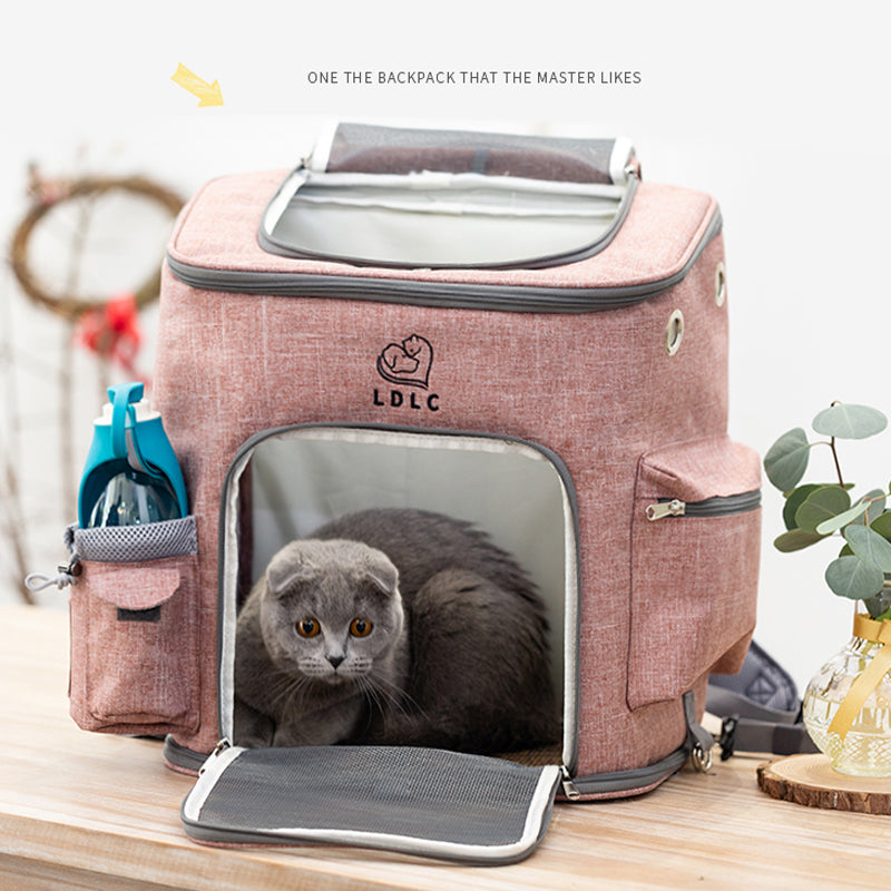 QS-002-L Pet Carrier Dog Cat Carrier Backpack Puppy Carrier Large Travel Shoulders Bag Backpack