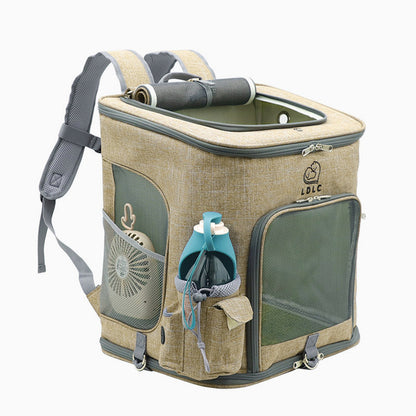 QS-002-L Pet Carrier Dog Cat Carrier Backpack Puppy Carrier Large Travel Shoulders Bag Backpack