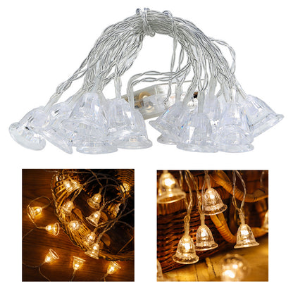 2m 10 LED String Light Bell Shape Christmas Lamp Wedding Holiday Party Xmas Tree Decoration