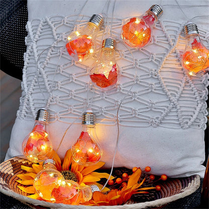 4m Maple Leaf Bulb String Light Battery Powered for Indoor Bedroom  Party Wedding Christmas