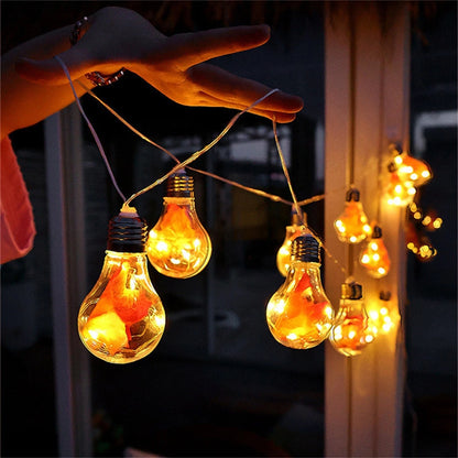 4m Maple Leaf Bulb String Light Battery Powered for Indoor Bedroom  Party Wedding Christmas