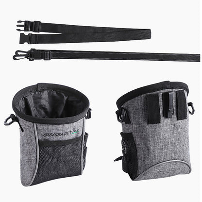 LDLC QS-058 Convenient Training Dog Treat Pouch Pet Waist Bag Drawstring Carries Pet Toys Food Poop Bag Pouch