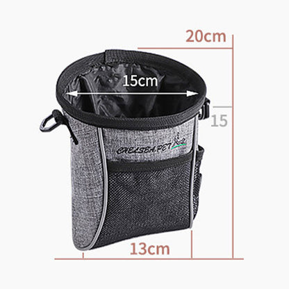 LDLC QS-058 Convenient Training Dog Treat Pouch Pet Waist Bag Drawstring Carries Pet Toys Food Poop Bag Pouch