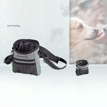 LDLC QS-059 Dog Treat Pouch Pet Hands-Free Training Waist Bag Drawstring Carries Pet Toys Food Poop Bag Pouch