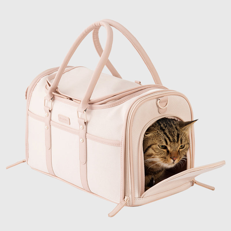 LDLC QS-089 Quality Mesh Design Carrier Dog Carrier Bag Cat Carrier Foldable Pet Carrying Tote Bag Handbag