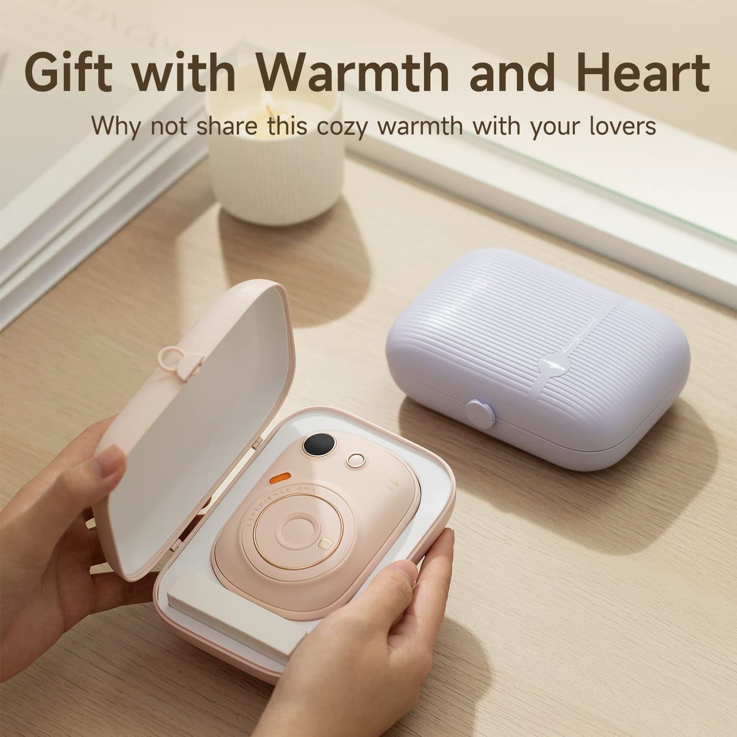 MAOXIN T55 Creative Hand Warmer Creative Mini Heater Power Bank Intelligent 2-in-1 Portable Charger Hand Warmer for Winter