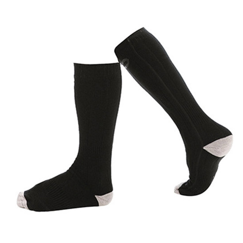 Winter Outdoor Washable Electric Heating Socks 3 Modes Elastic Cotton Socks (without Power Bank)