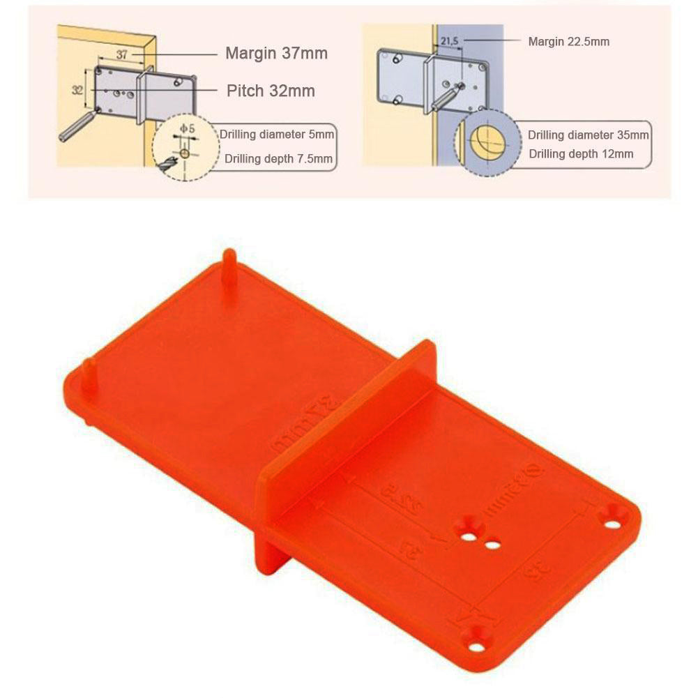 35mm 40mm Hinge Hole Drilling Guide Locator Hole Drill Opener Locator for Door Cabinet Assemble