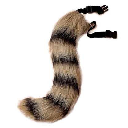 0100 65cm Halloween Party Costume Faux Fur Cat Role Play Kitten Fox Tail Ear Collar