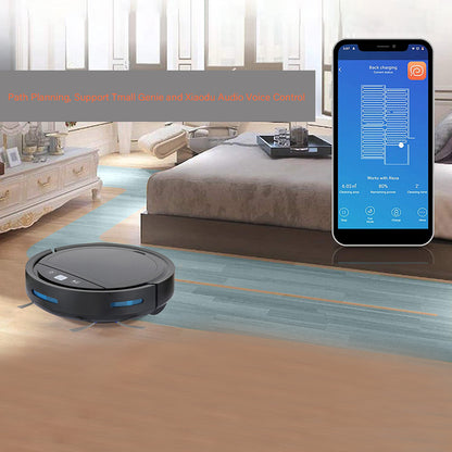 118HW 2500PA Robot Vacuum Cleaner Wireless Smart APP Auto-Recharge Remote Voice Control Sweeping Cleaning Machine