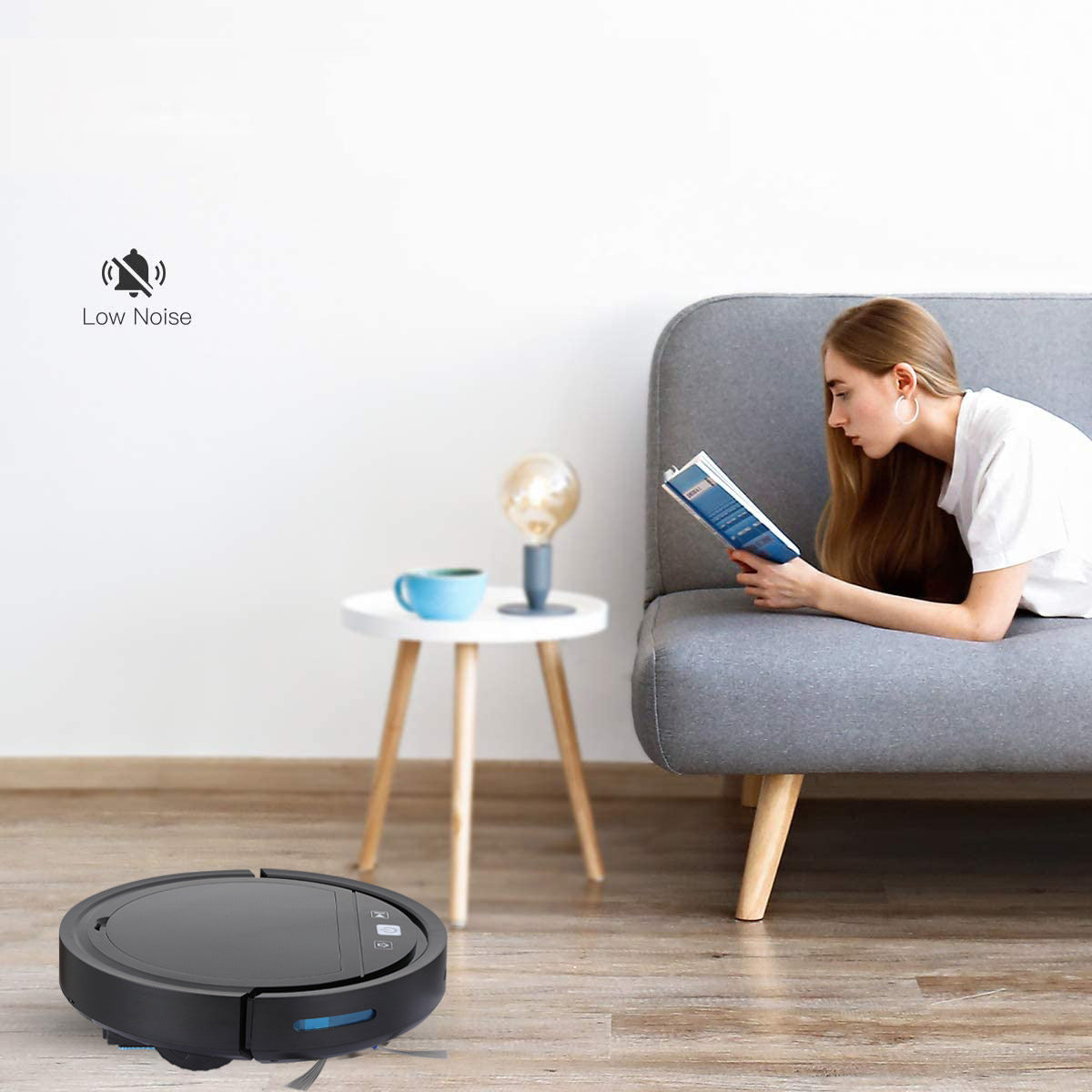 118HW 2500PA Robot Vacuum Cleaner Wireless Smart APP Auto-Recharge Remote Voice Control Sweeping Cleaning Machine