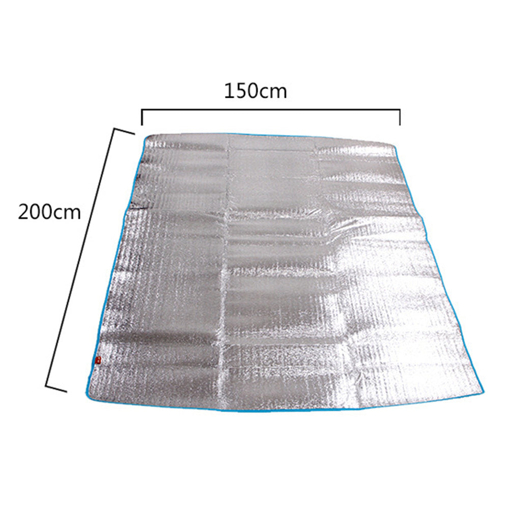 BSWOLF 200x150cm Outdoor Waterproof Aluminum Foil Moisture-proof Mat Blanket Camping Tent Picnic Mat