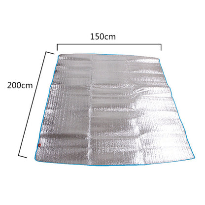 BSWOLF 200x150cm Outdoor Waterproof Aluminum Foil Moisture-proof Mat Blanket Camping Tent Picnic Mat