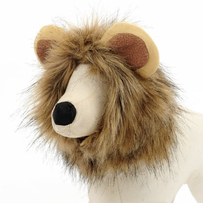 Lion Headgear Decorative Hat Dress Up Hat Dog Cat, Size: L