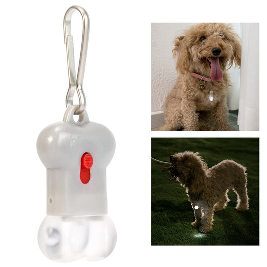 XIAOMI YOUPIN JORDAN &amp; JUDY JJ-VC0011 LED Light Up Dog Bone Shape ID Tag Pet Safety Collar Pendant for Outdoor Night Walking