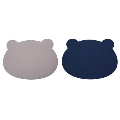 Cartoon Bear Shaped Waterproof Heat-insulating Dishes Table Mat Pad Oil-proof Tableware Placemats