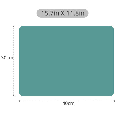 Silicone Placemats [15.7''x11.8''] Heat-Resistant Thicken Non-Skid Table Mats Set for Kids / Baby